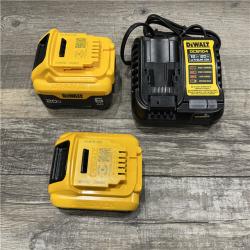 AS-IS DEWALT 20V MAX Lithium-Ion 6.0Ah and 4.0Ah Battery and Charger Starter Kit