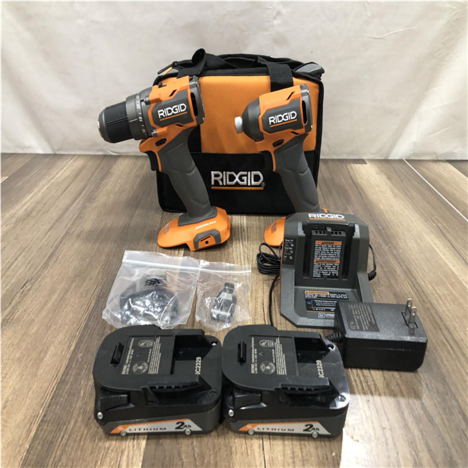 AS-IS RIDGID 18V SubCompact Brushless 2-Tool Combo Kit