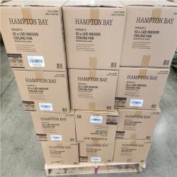 Phoenix NEW Hampton Bay Rothley II 52 in. Indoor LED Bronze Ceiling Fan with Light Kit  Downrod  Reversible Motor and Reversible Blades Pallet 24 Count (SEALED)