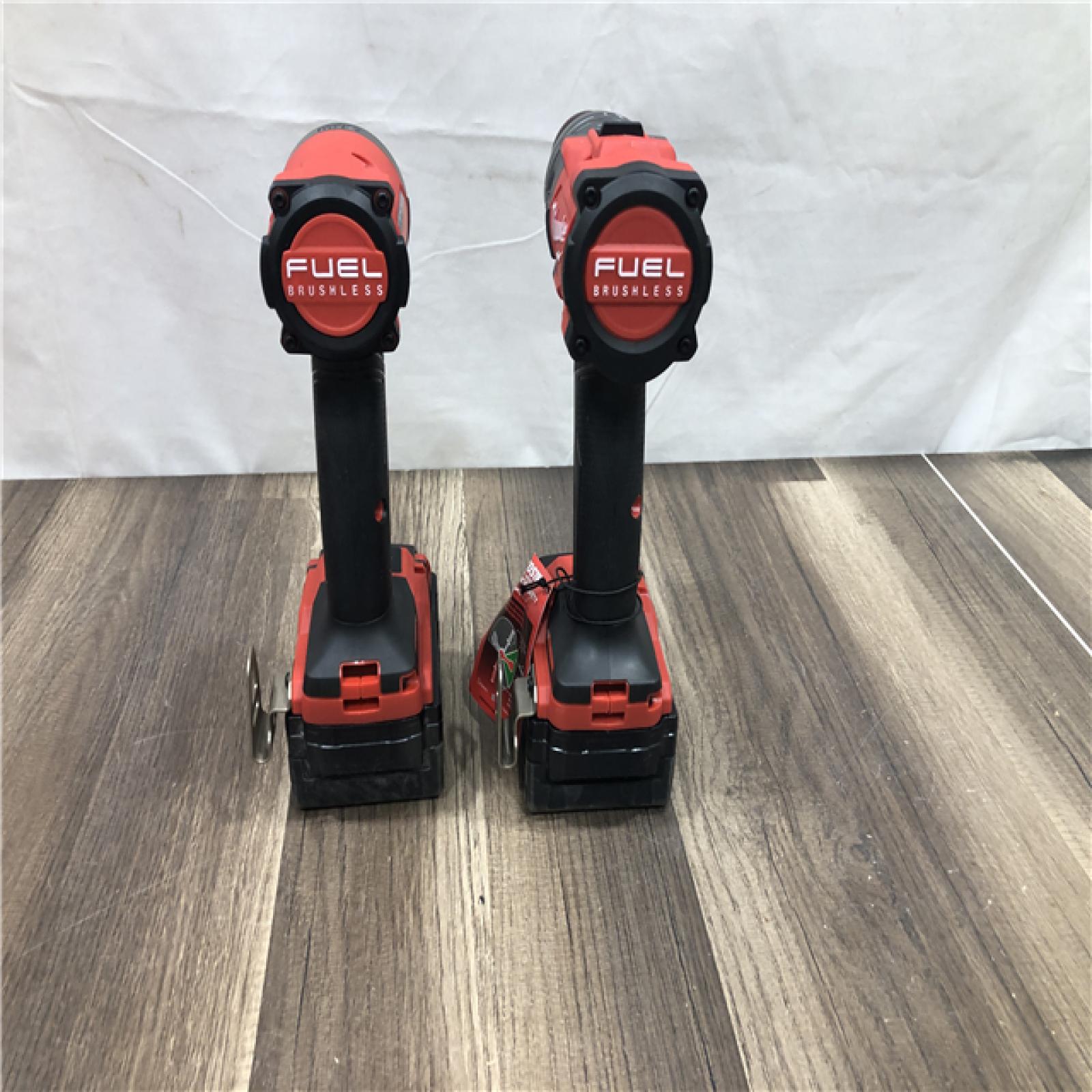AS-IS Milwaukee  FUEL 18V Lithium-Ion Brushless Cordless Hammer Drill and Impact Driver Combo Kit
