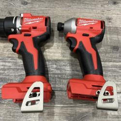 AS-IS Milwaukee 18V Lithium-Ion Brushless Cordless Compact Drill/Impact Combo Kit