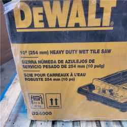 CALIFORNIA AS-IS NEW DEWALT HEAVY DUTY WET TILE SAW