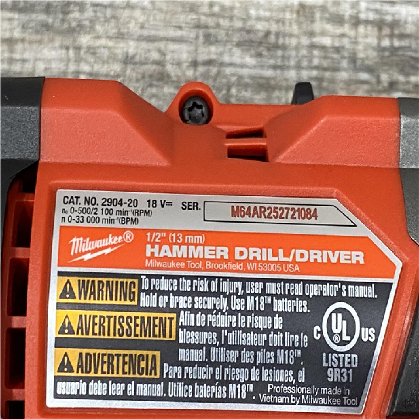 AS-IS Milwaukee FUEL 18V Lithium-Ion Brushless Cordless Hammer Drill and Impact Driver Combo Kit