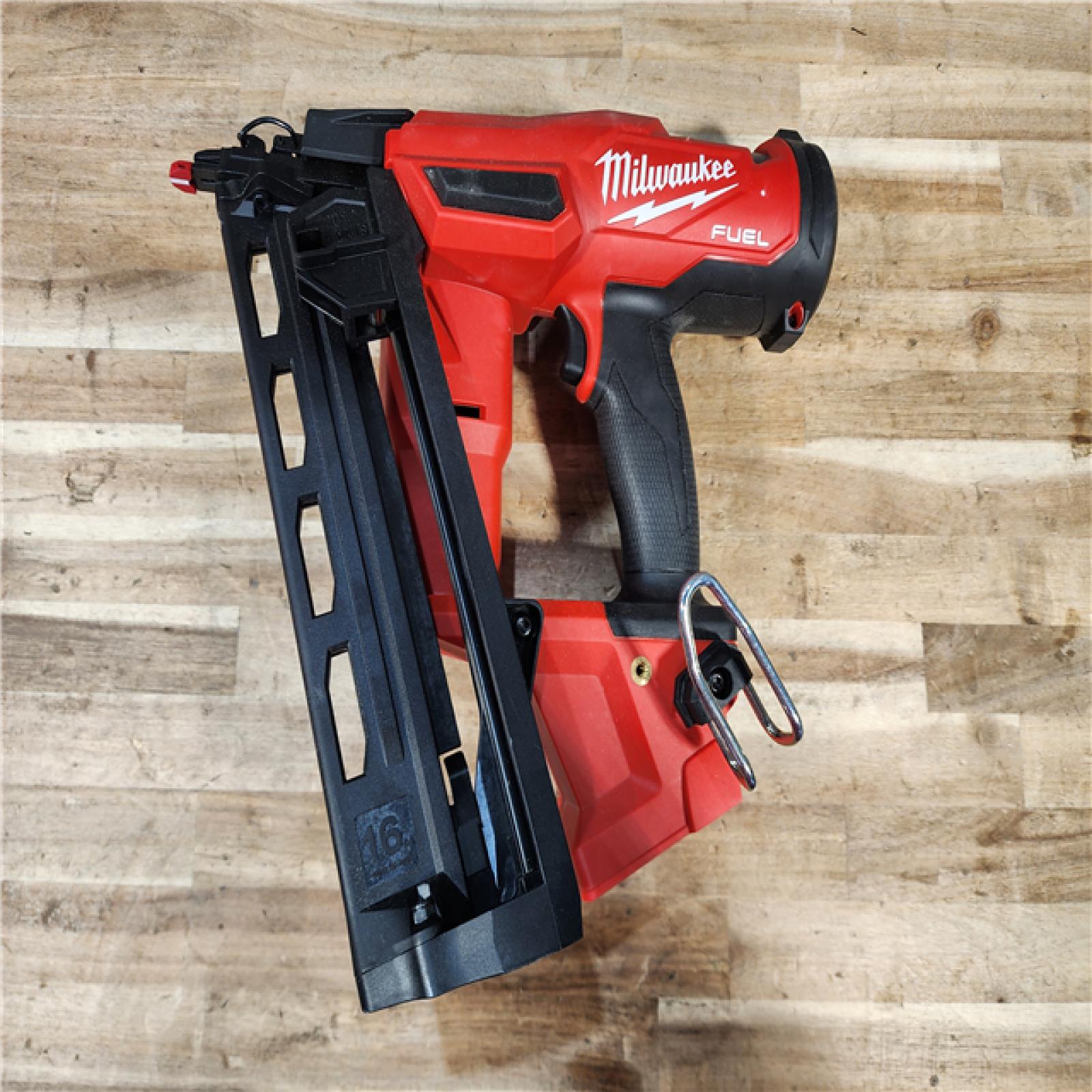 HOUSTON LOCATION - AS-IS Milwaukee  FUEL 18-Volt Lithium-Ion Brushless Cordless Gen II 16-Gauge Angled Finish Nailer (Tool-Only)