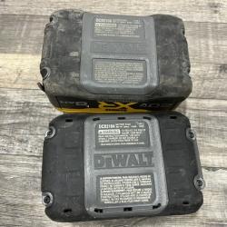 AS-IS DEWALT 20V XR Lithium-Ion Starter Pack with 8.0 Ah and 4.0 Ah Battery Packs and Charger
