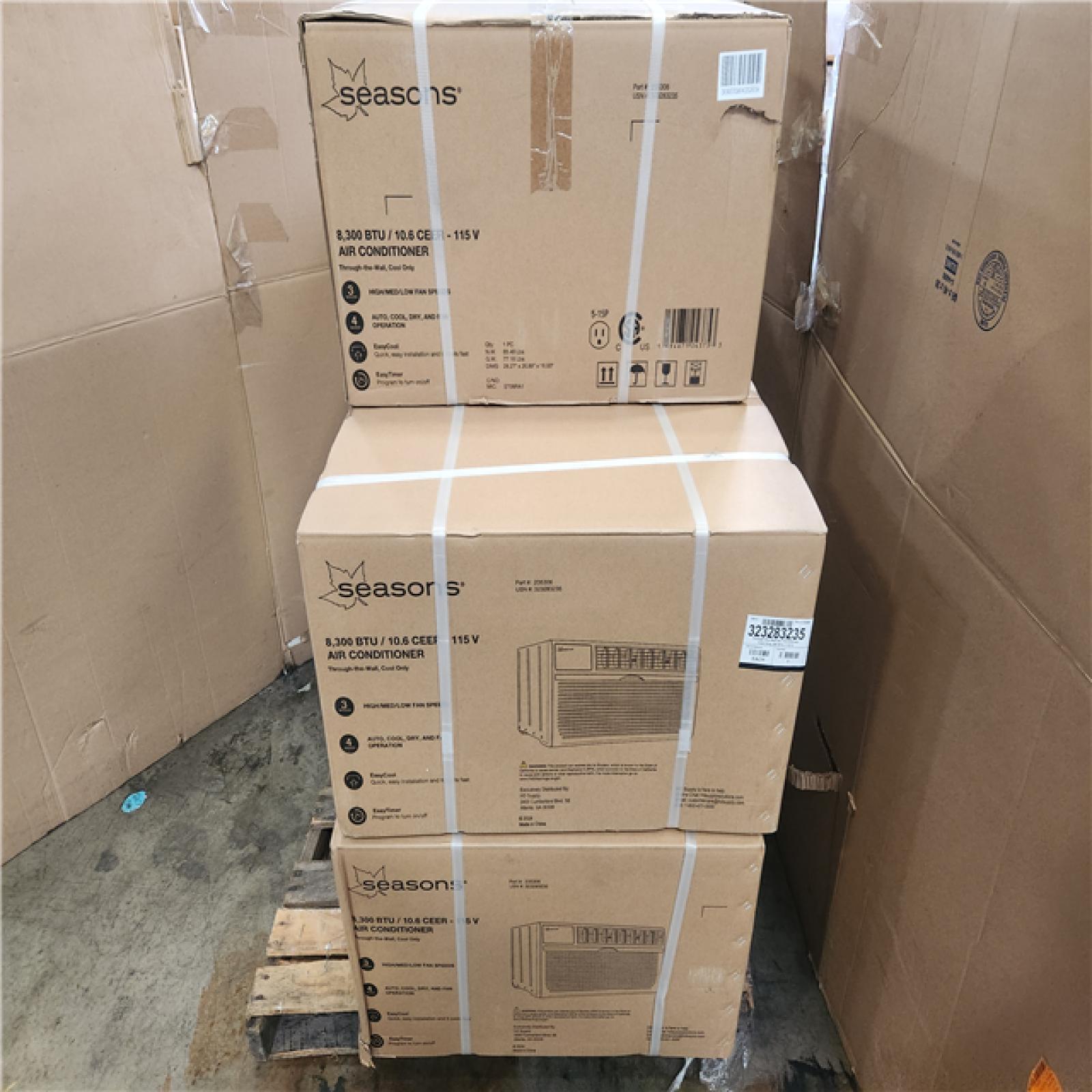 Phoenix NEW SEASONS 8 300 BTU 115-Volt Through-the-Wall Cool-Only Air Conditioner Pallet of 5