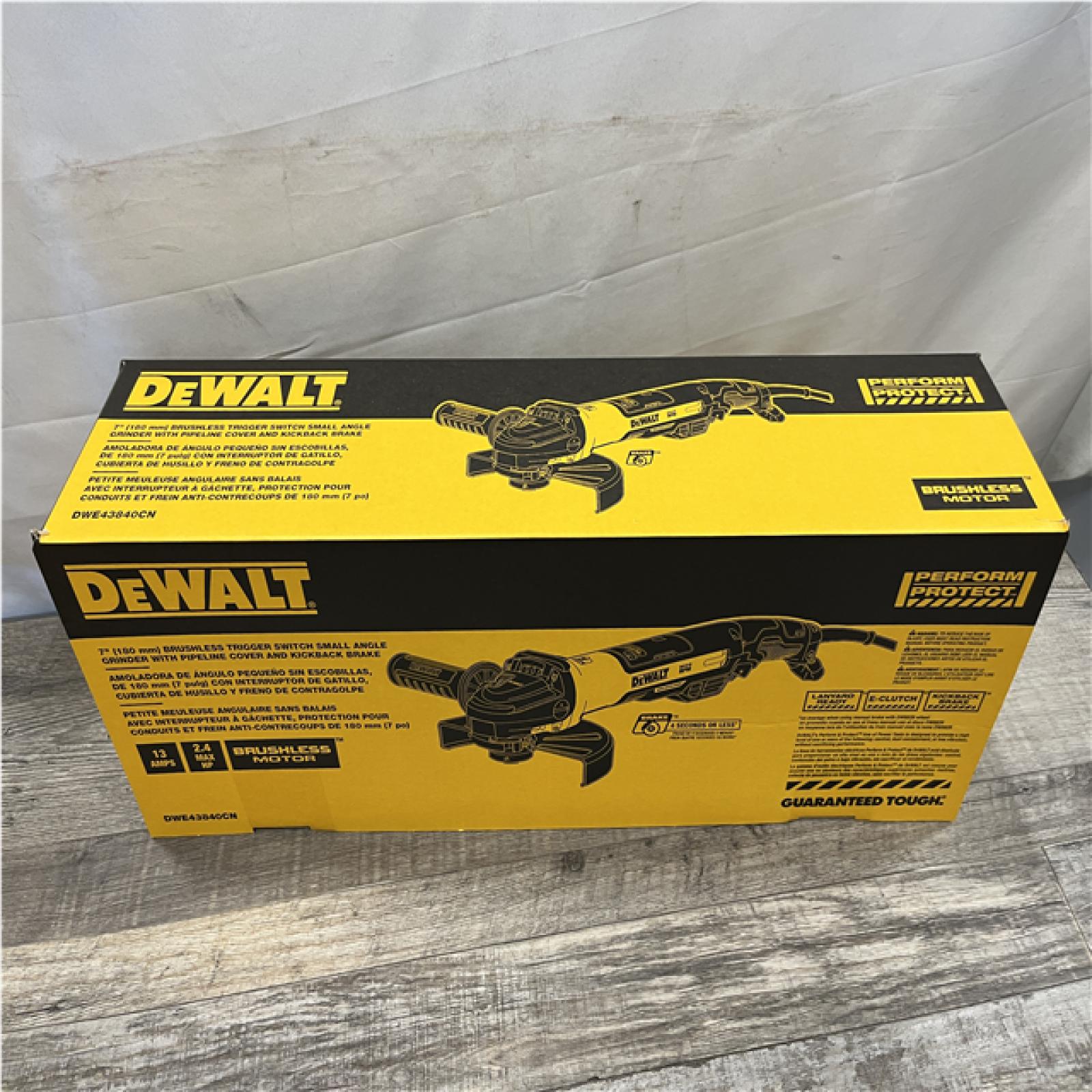 NEW - DEWALT 7 in. Brushless Trigger Switch Small Angle Grinder