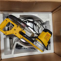 As-Is- DeWalt 15 Amp Corded 12 in. Compound Double Bevel Miter Saw