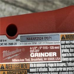 AS-IS Milwaukee 18V Lithium-Ion Brushless Cordless 4-1/2 in./5 in. Grinder w/Paddle Switch (Tool-Only)