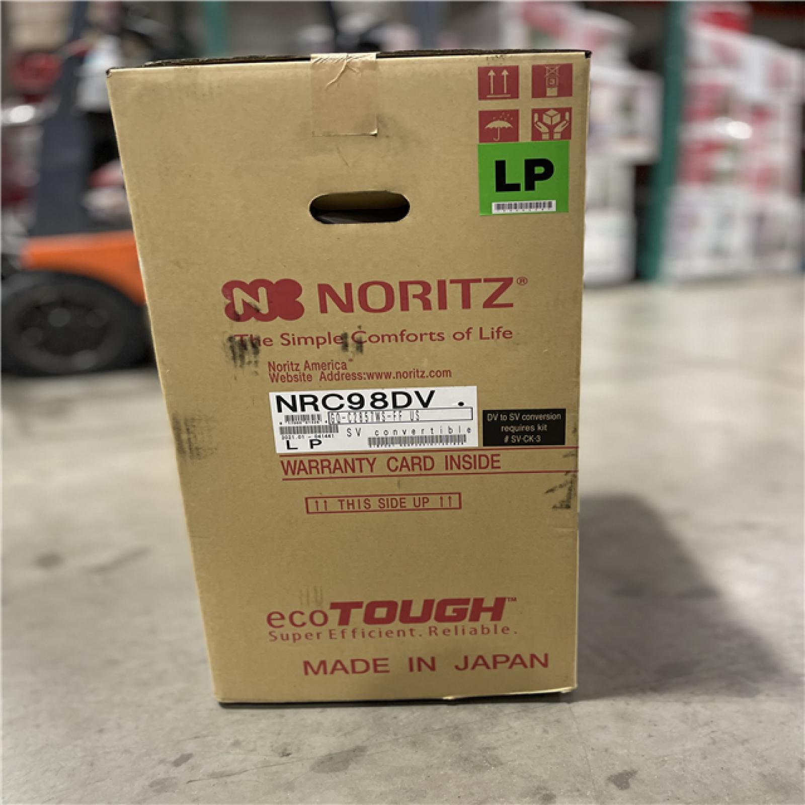 DALLAS LOCATION - NEW! Noritz NRC98-DV-LP Residential Liquid Propane Tankle