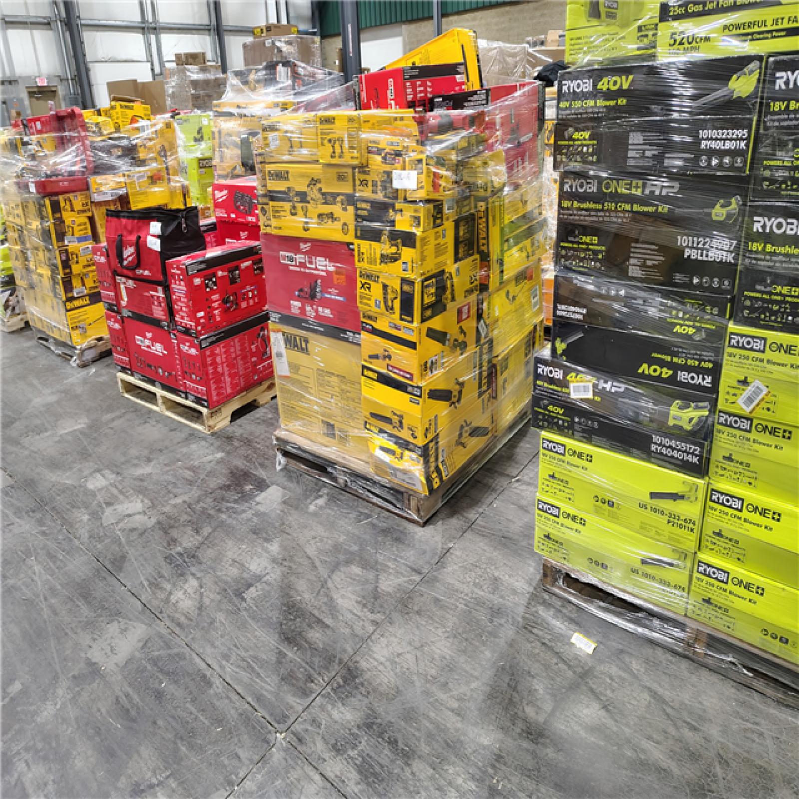 Pittston Location As-Is Power Tools Partial Truckload (12 Pallets) 0186-A