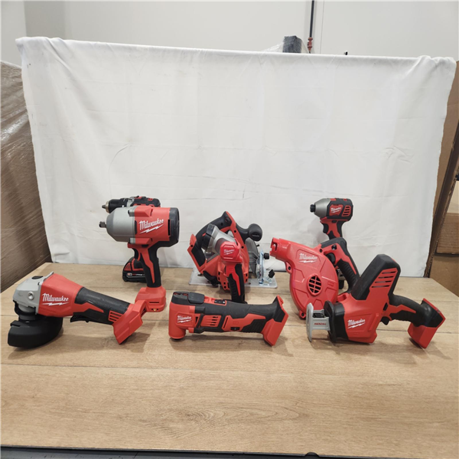 AS-IS- M18 18-Volt Lithium-Ion Cordless Combo Kit 9-Tool with 2-Batteries  Charger and Tool Bag