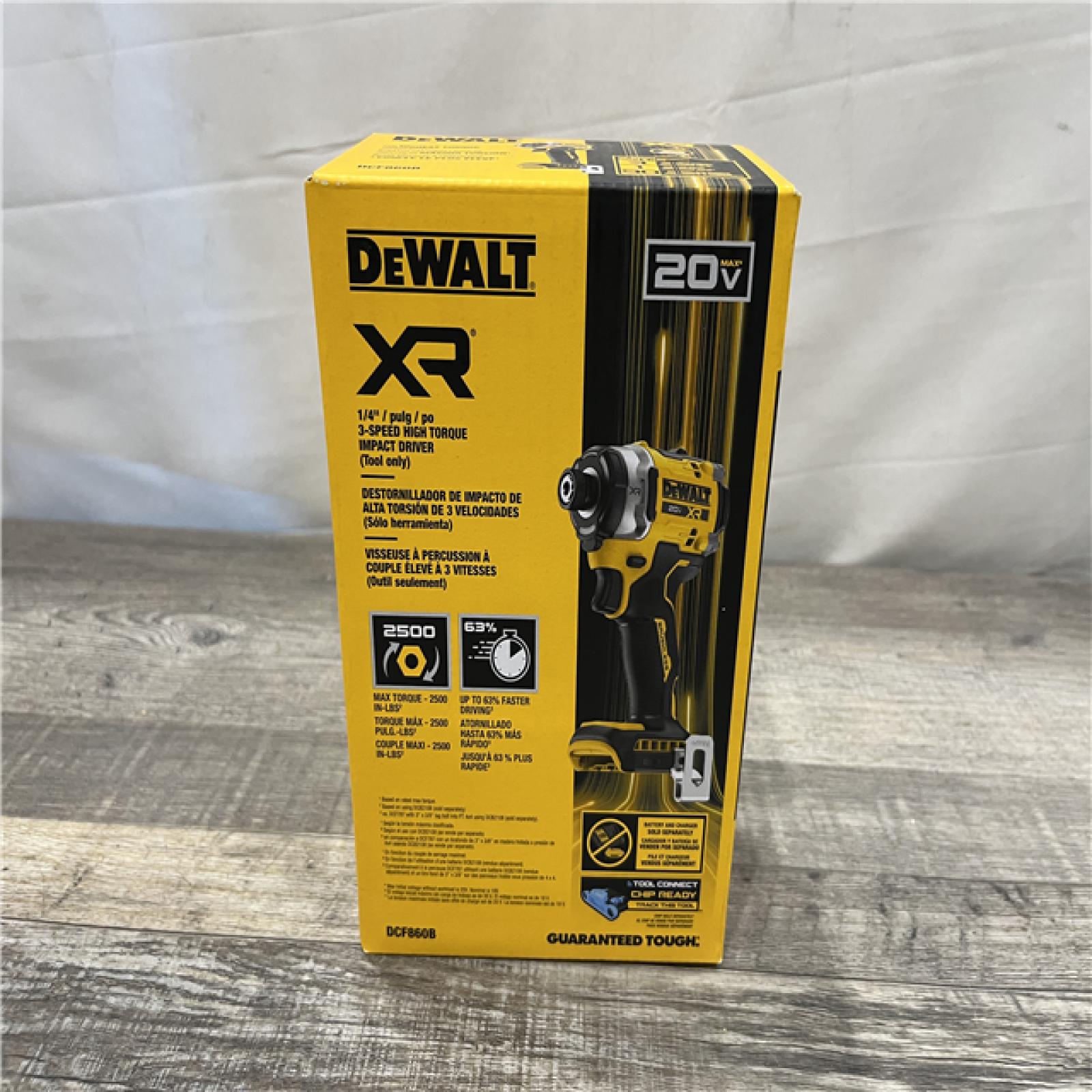 NEW - DEWALT 20V MAX XR Cordless Impact Driver (Tool Only)