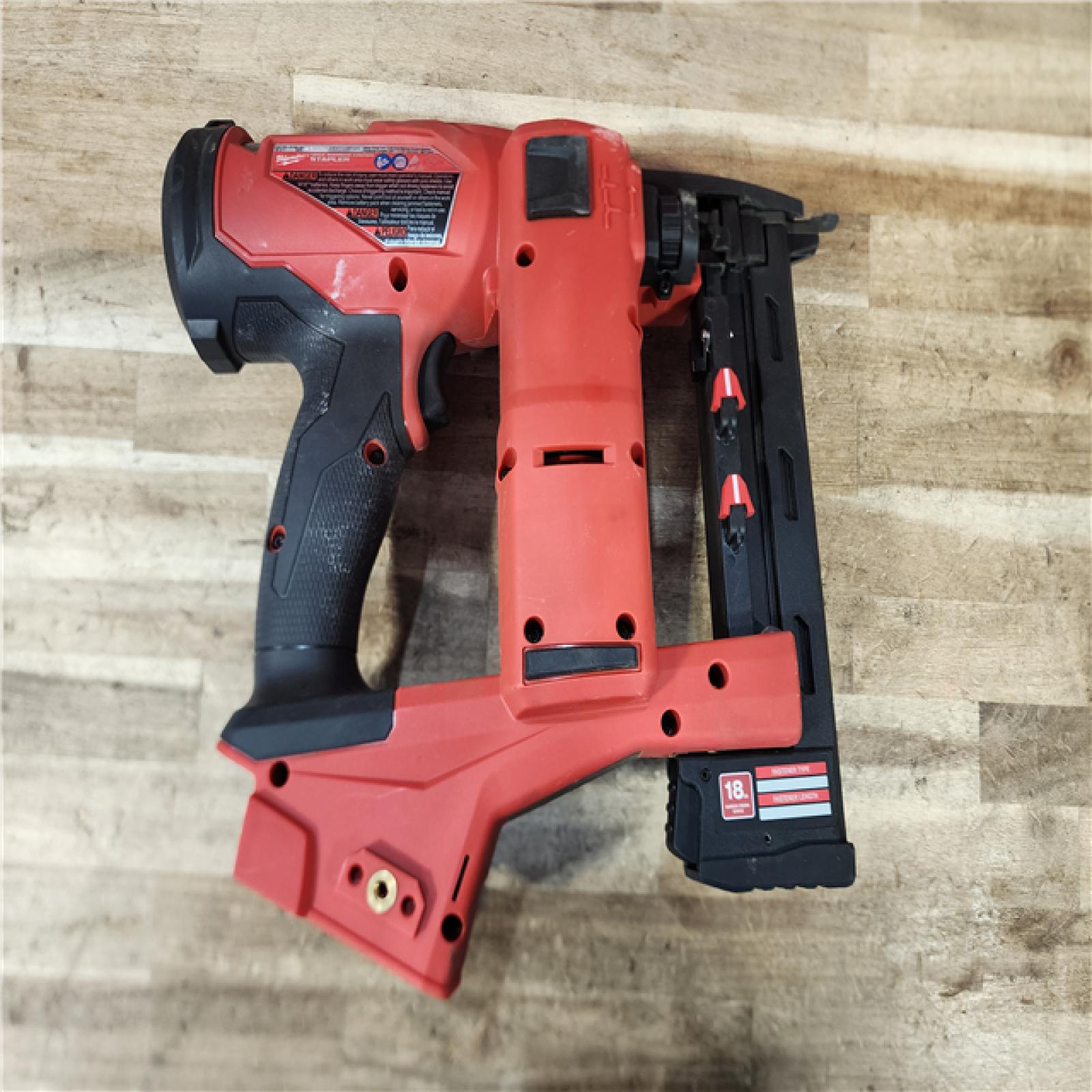 HOUSTON LOCATION - AS-IS Milwaukee FUEL 18-Volt Lithium-Ion Brushless Cordless 18-Gauge 1/4 in. Narrow Crown Stapler (Tool-Only)