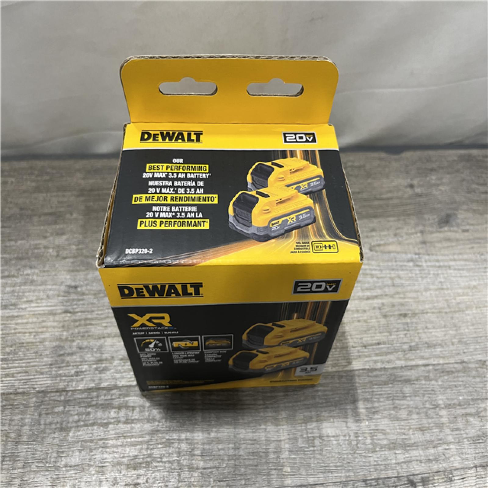 NEW - DEWALT 20V MAX XR POWERSTACK Lithium-Ion 3.5 Ah Battery (2 -Pack)