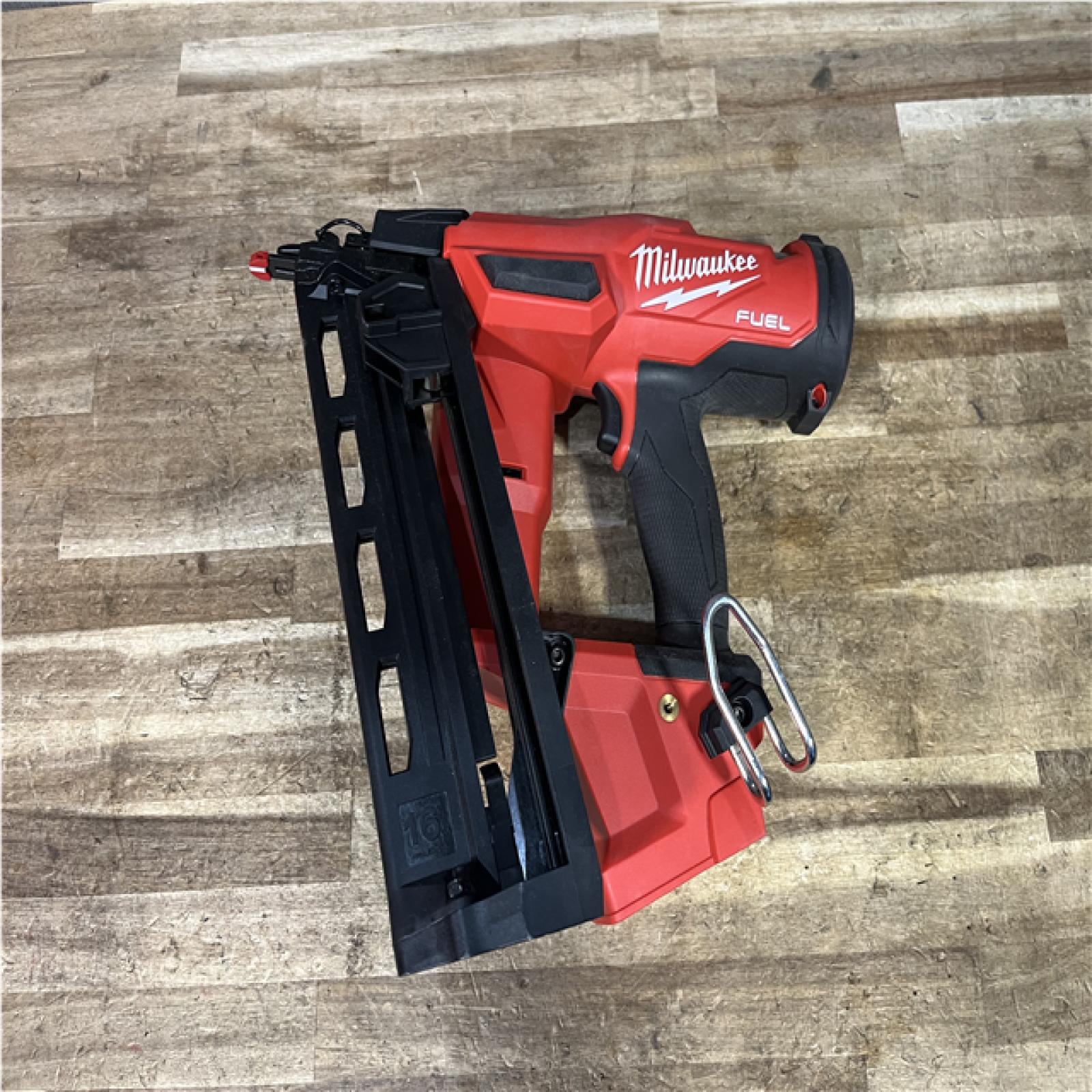 Houston Location AS-IS Milwaukee FUEL 18-Volt Lithium-Ion Brushless Cordless Gen II 16-Gauge Angled Finish Nailer (Tool-Only)