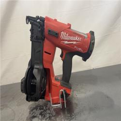 AS-IS- Milwaukee M18 FUEL 18-Volt Lithium-Ion Brushless Cordless Coil Roofing Nailer (Tool Only)