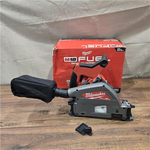 AS-IS Milwaukee M18 FUEL 18V Lithium-Ion Cordless Brushless 6-1/2 in. Plunge Cut Track Saw (Tool-Only)