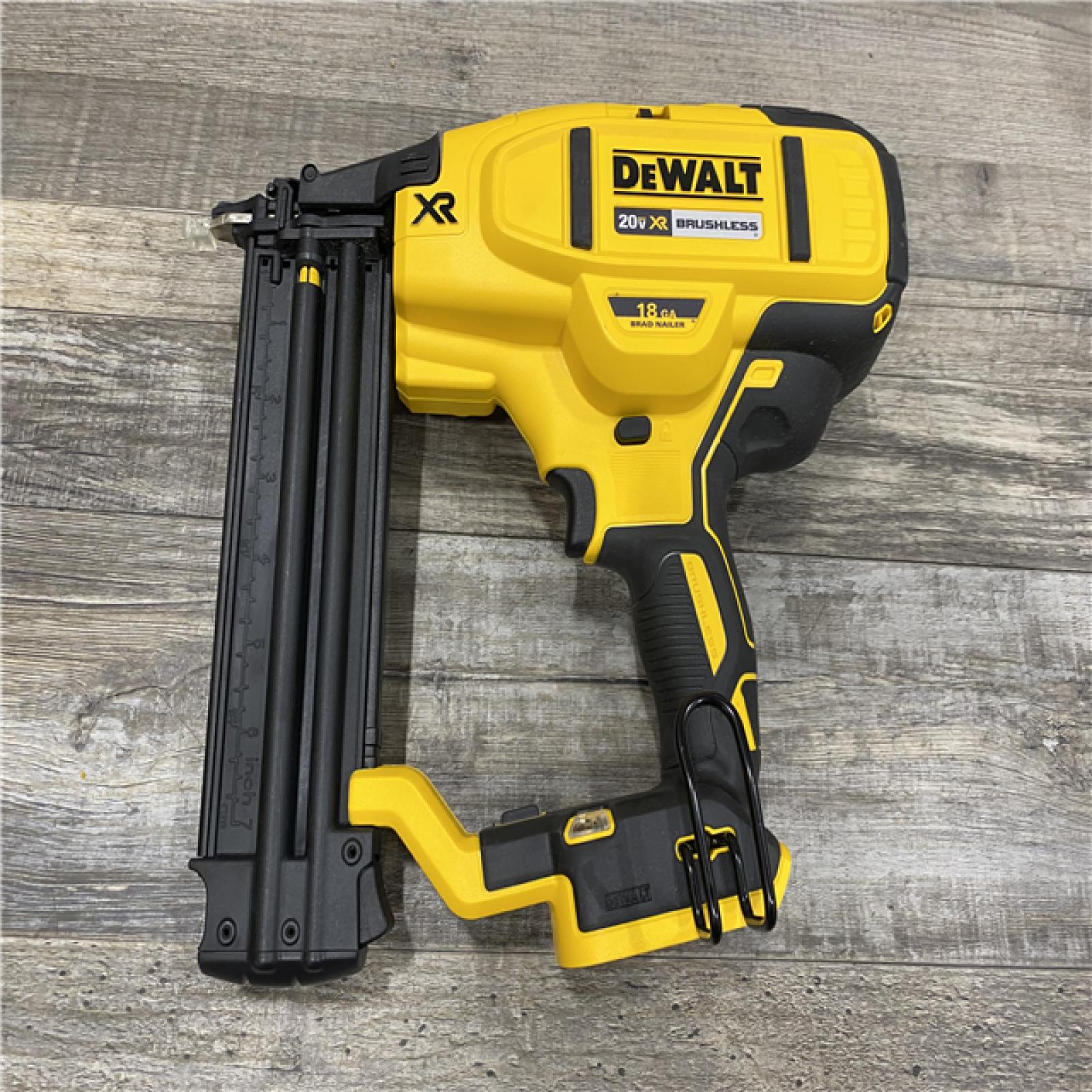AS-IS DEWALT 20V MAX XR Lithium-Ion Electric Cordless 18-Gauge Brad Nailer (Tool Only)