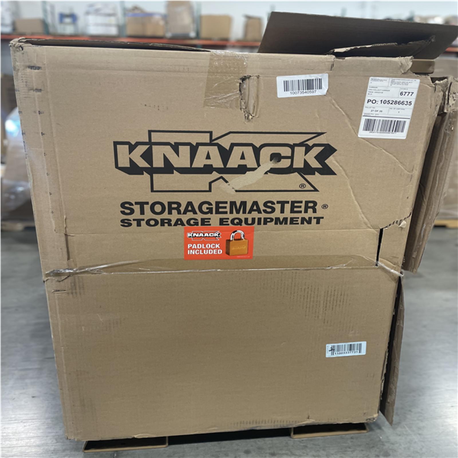 DALLAS LOCATION- KNAACK 49 in. W x 30 in. L x 72 in. H, Steel Jobsite Storage Piano Box with Lock