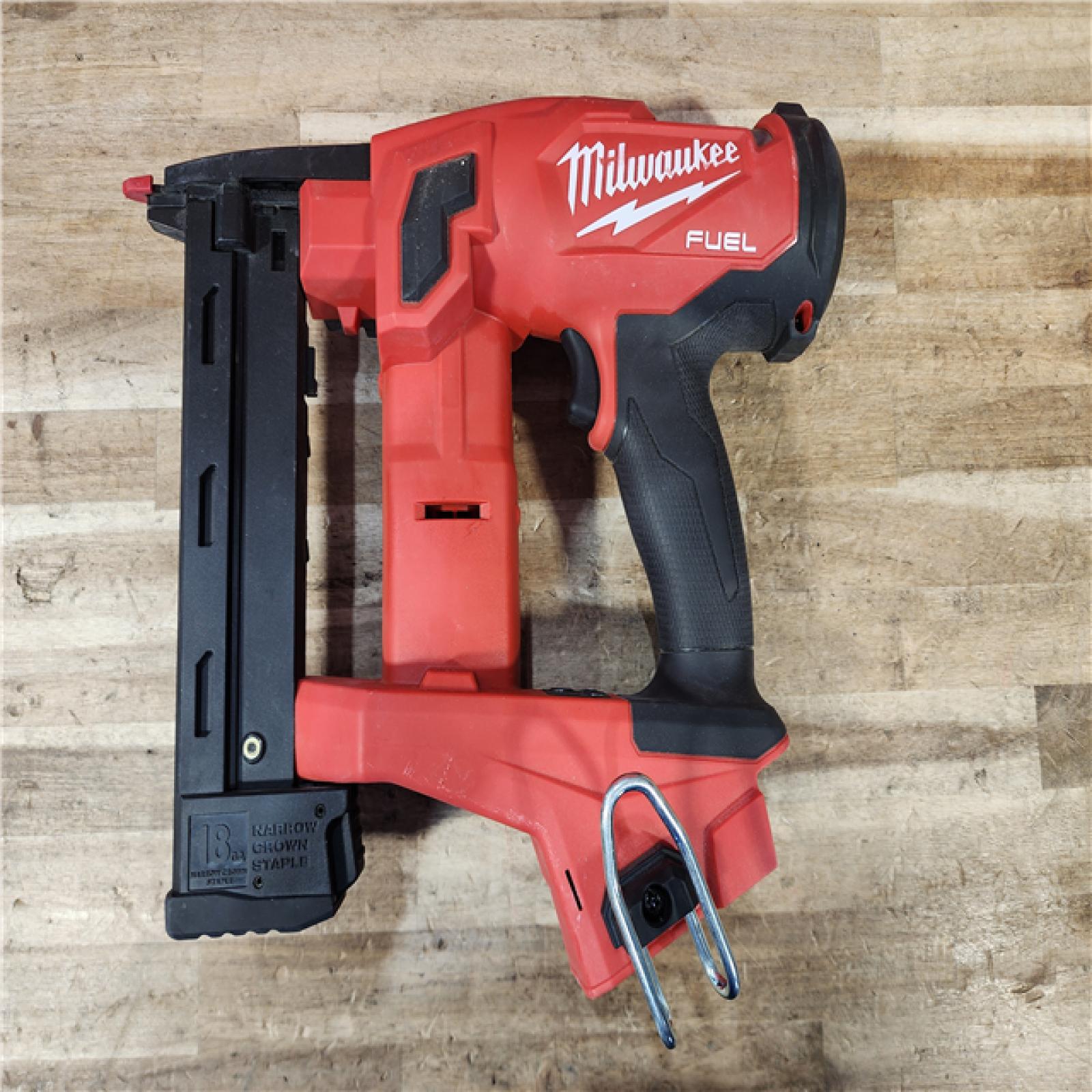 HOUSTON LOCATION - AS-IS Milwaukee FUEL 18-Volt Lithium-Ion Brushless Cordless 18-Gauge 1/4 in. Narrow Crown Stapler (Tool-Only)