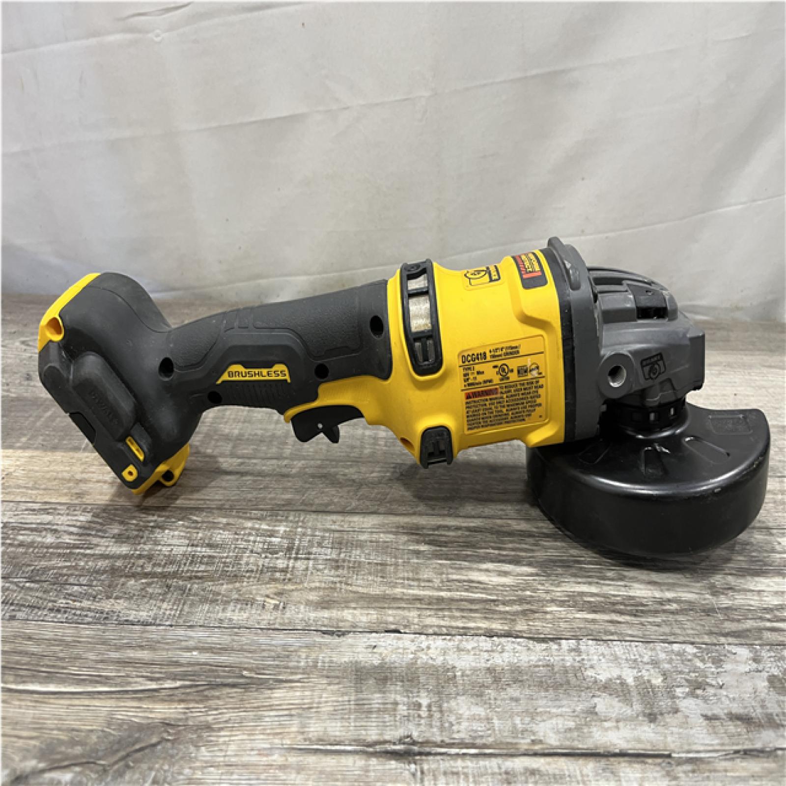 AS-IS DEWALT FLEXVOLT 60V MAX Cordless Brushless 4.5 in. to 6 in. Small Angle Grinder with Kickback Brake (Tool Only)