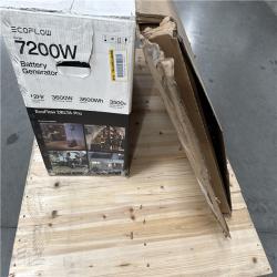 California AS-IS Ecoflow 7200W Battery Generator w/Solar Panel (Damaged Boxes)