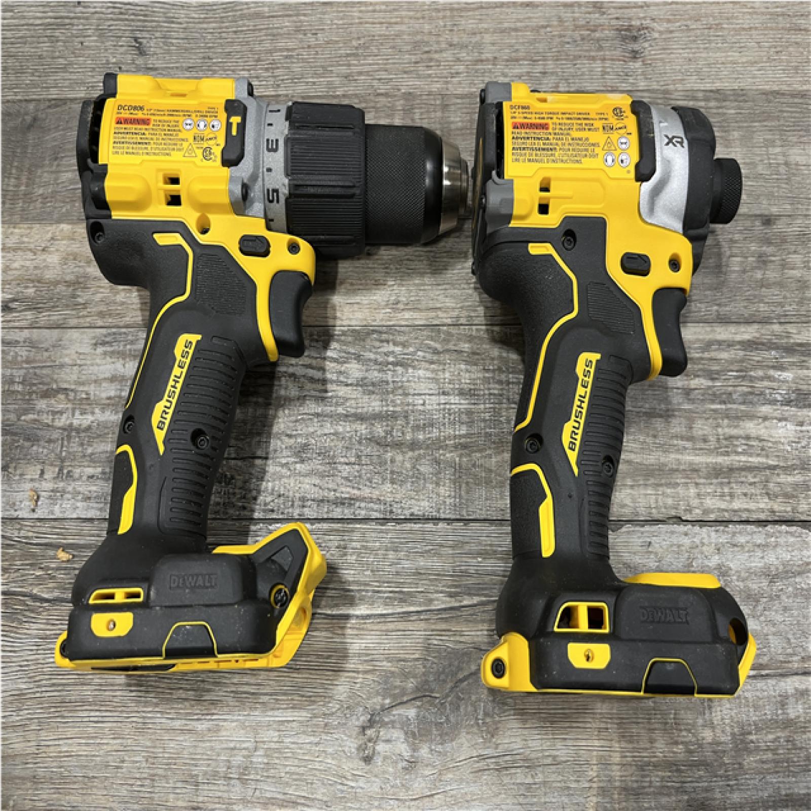 AS-IS DEWALT 20V XR Lithium-Ion Cordless 2-Tool Combo Kit