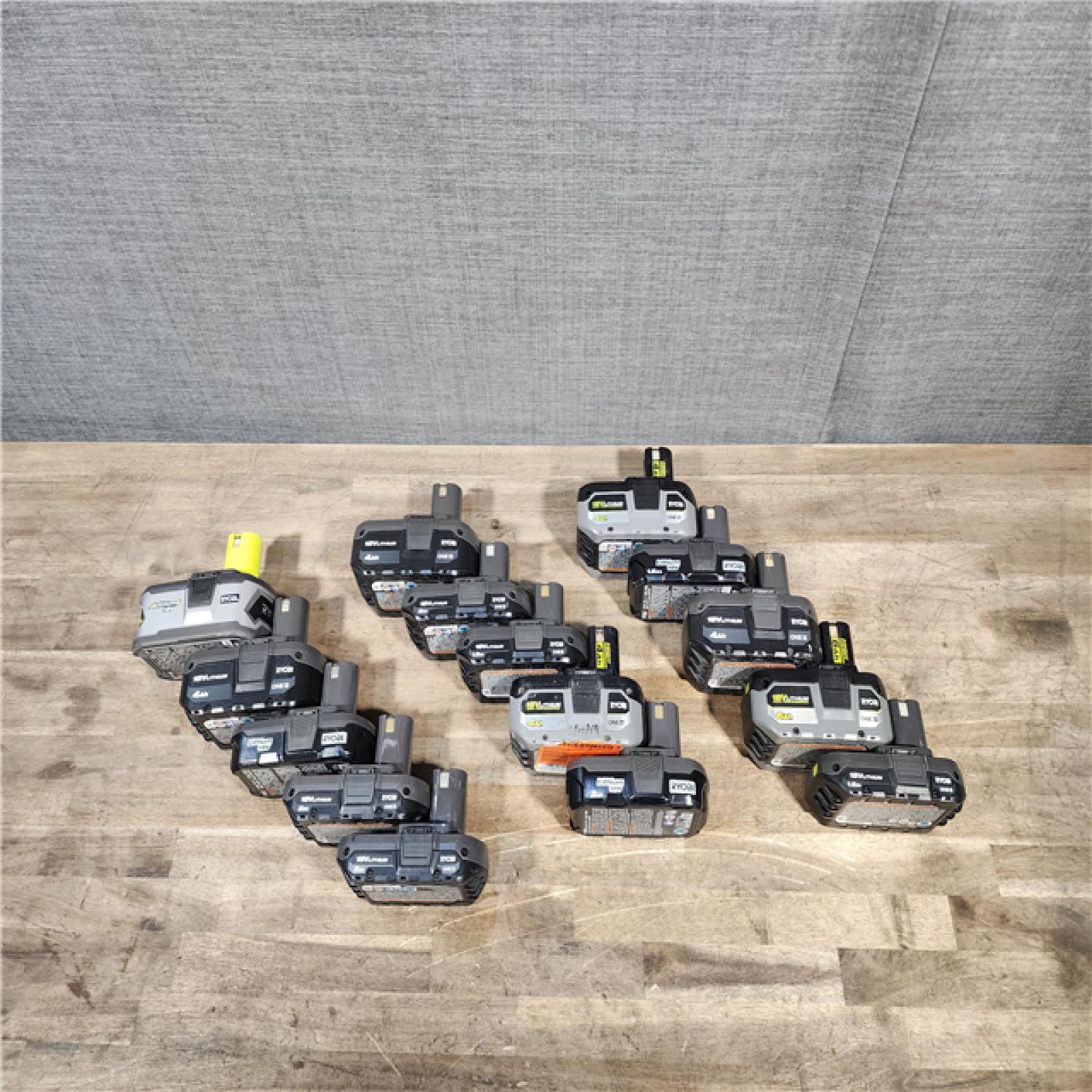 HOUSTON LOCATION - AS-IS RYOBI BATTERY PACK QTY - 15