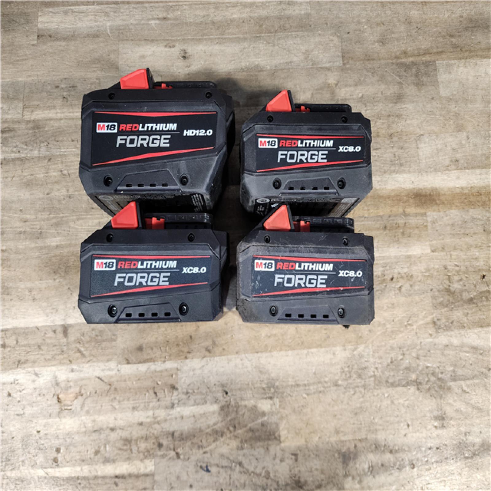 HOUSTON LOCATION - AS-IS MILWAUKEE FORGE BATTERY PACK QTY - 4