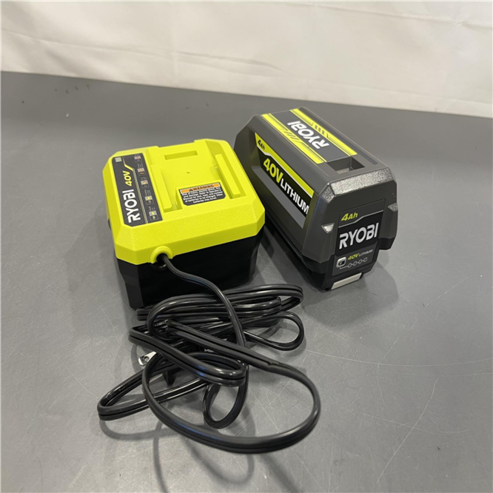 AS-IS - 40V HP Brushless 650 CFM 160 MPH Cordless Leaf Blower and Carbon Fiber String Trimmer with 4Ah Battery and Charger