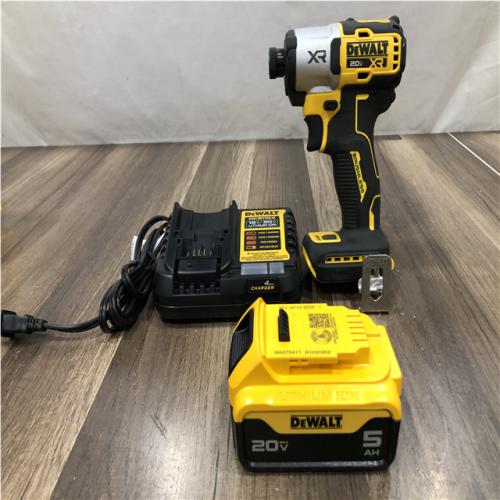 AS-IS DEWALT 20-Volt Maximum XR Lithium-Ion Cordless Brushless 1/4 in. 3-Speed Impact Driver Kit