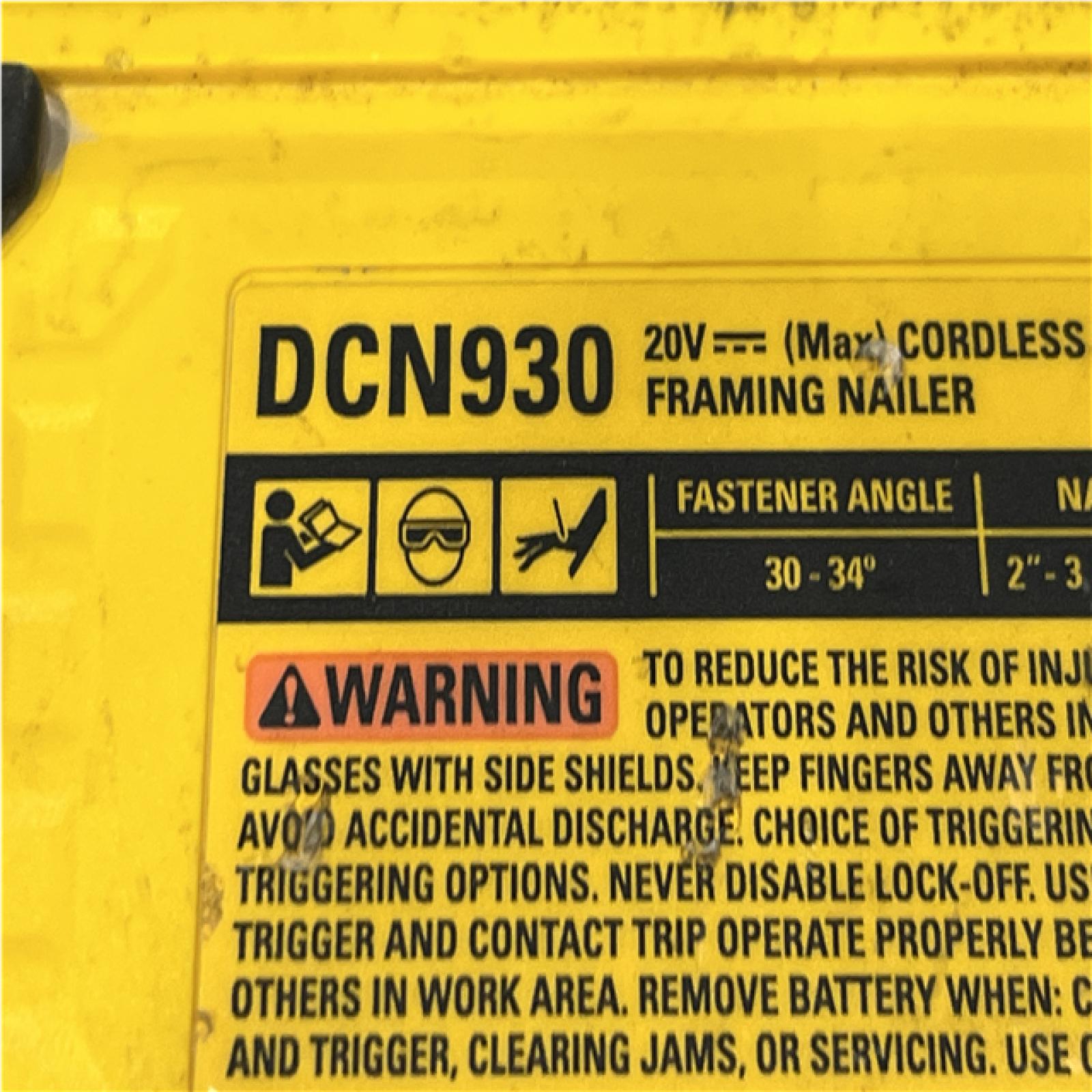 AS-IS DEWALT 20V 30 Degree Cordless Framing Nailer (Tool-Only)