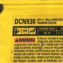AS-IS DEWALT 20V 30 Degree Cordless Framing Nailer (Tool-Only)