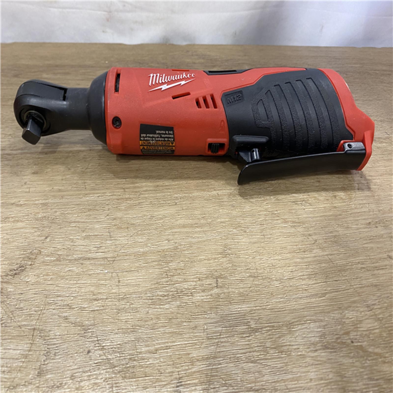 AS-IS Milwaukee 12V Lithium-Ion Cordless 3/8 in. Ratchet (Tool-Only)