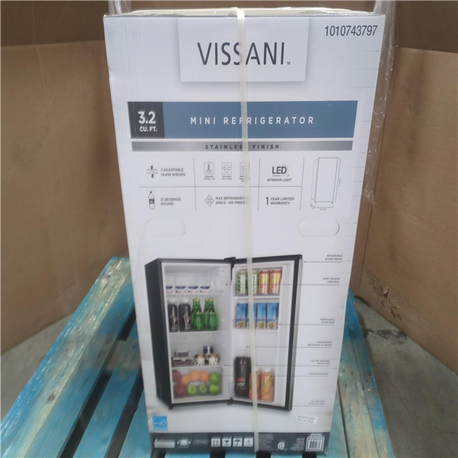 CALIFORNIA NEW VISSANI 3.2 CU. FT. MIN REFRIGERATOR
