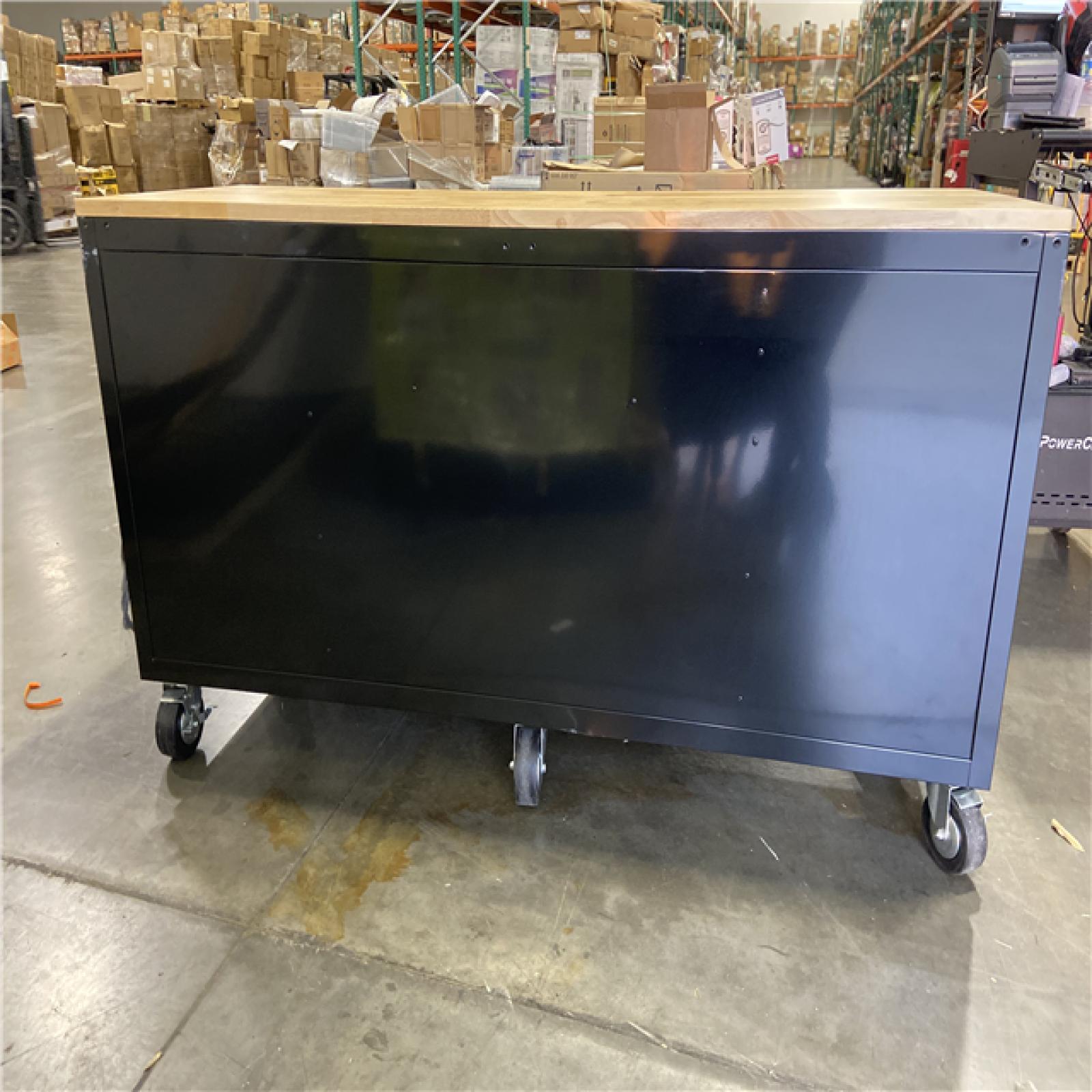 DALLAS LOCATION - Husky Tool Storage 72 in. W Standard Duty Gloss Black Mobile Workbench Tool Chest