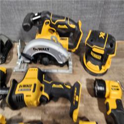 HOUSTON LOCATION - AS-IS DEWALT 7 TOOL COMBO KIT W/ (2) BATTERY & CHARGER