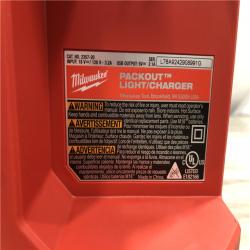 AS-IS Milwaukee M18 PACKOUT Cordless Lithium-Ion Light/Charger (Tool Only)
