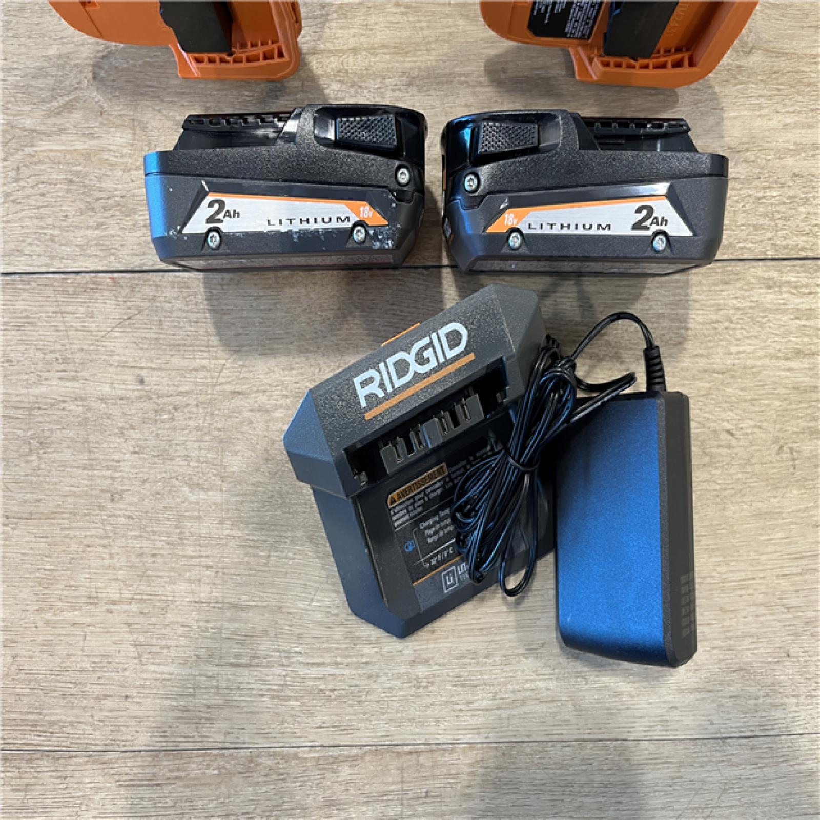 AS-IS RIDGID 18V Cordless Drill/Driver  Impact Driver 2-Tool Combo Ki