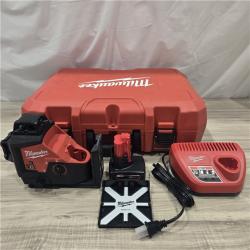 AS-IS Milwaukee-3632-21 M12 Green Beam Laser 360° 3-Plane Kit