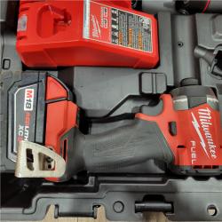 AS-IS Milwaukee M18 FUEL 18V Lithium-Ion Brushless Cordless Hammer Drill and Impact Driver Combo Kit (2-Tool) with 2 Batteries