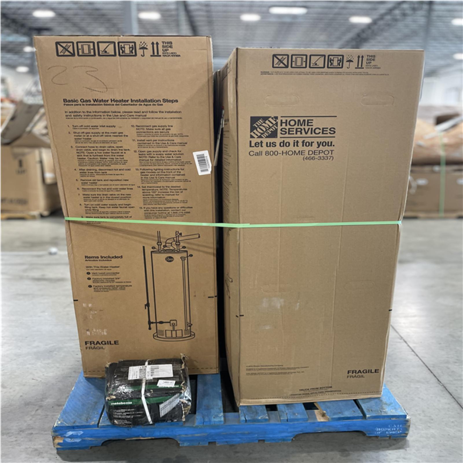 DALLAS LOCATION- AS-IS MIXED NATURAL GAS WATER HEATER PALLET (3 UNITS)