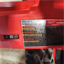 Houston Location AS-IS Milwaukee FUEL 18V Lithium-Ion Cordless Brushless 6-1/2 in. Plunge Cut Track Saw (Tool-Only)