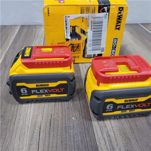 AS-IS DEWALT FLEXVOLT 20V/60V MAX Lithium-Ion 6.0Ah Battery Pack (2 Pack)