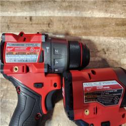 Houston Location AS-IS Milwaukee FUEL 12-Volt Lithium-Ion Brushless Cordless Hammer Drill and Impact Driver Combo Kit