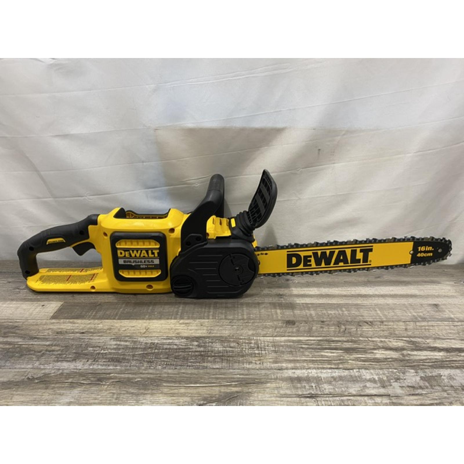 AS-IS DEWALT FLEXVOLT 60V MAX 16in. Brushless Cordless Battery Powered Chainsaw (Tool Only)