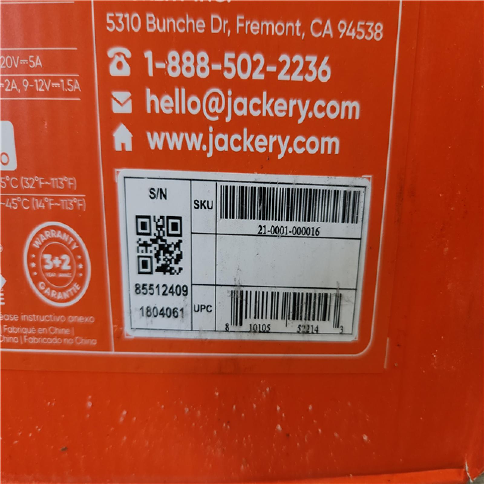 Phoenix Location NEW Jackery Solar Generator Explorer 2000 Plus 2042.8Wh/ 3000W Model No. Je-2000C