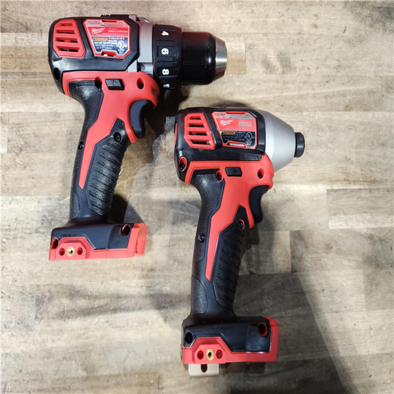 HOUSTON LOCATION - AS-IS Milwaukee M18 Brushed Cordless (2-Tool) Drill/Driver and Impact Driver Kit