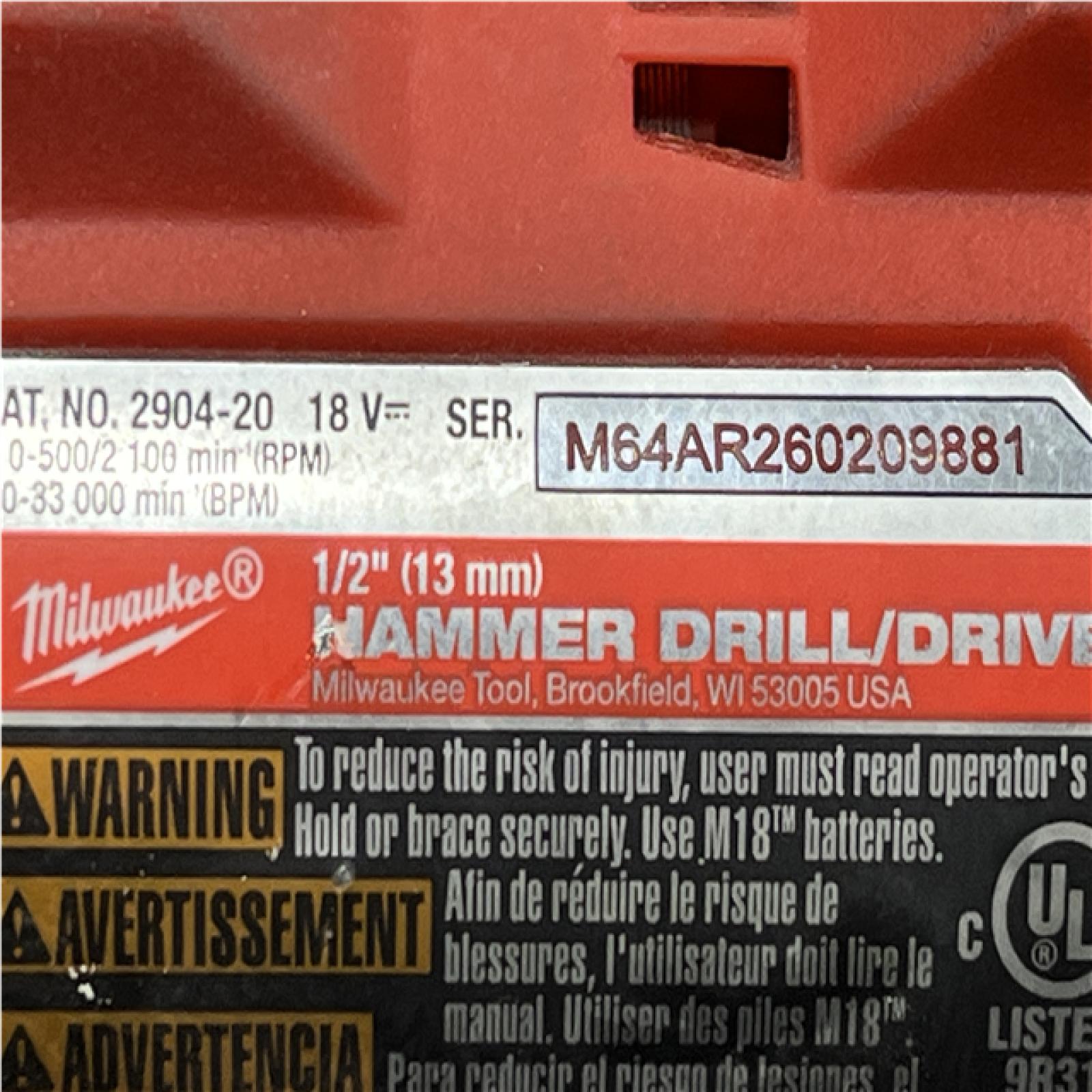 AS-IS Milwaukee FUEL 18V Lithium-Ion Brushless Cordless Hammer Drill and Impact Driver Combo Kit